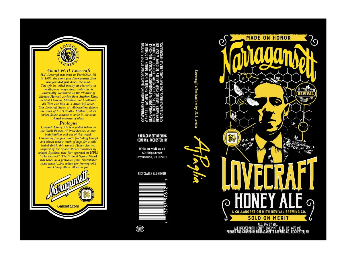 Lovecraft Honey Ale label
