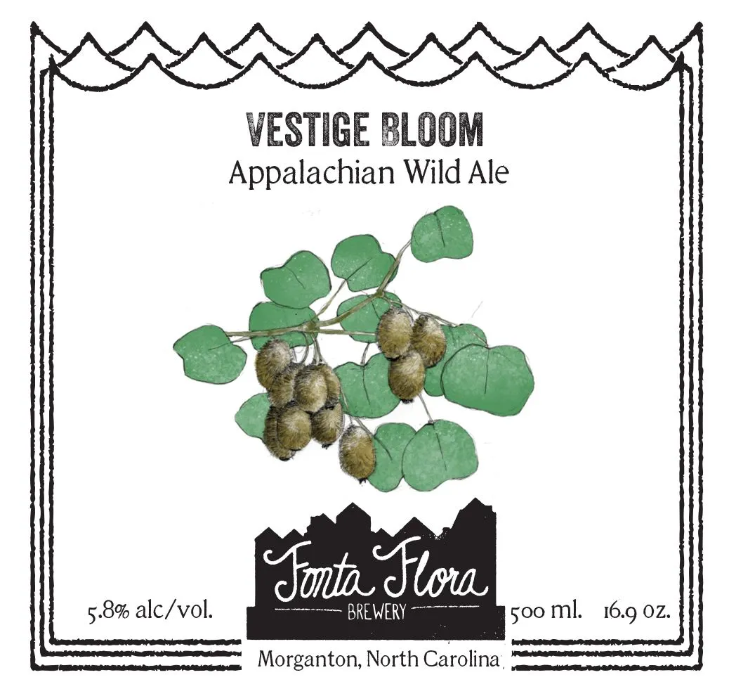 Vestige Bloom label art — VESTIGE BLOOM