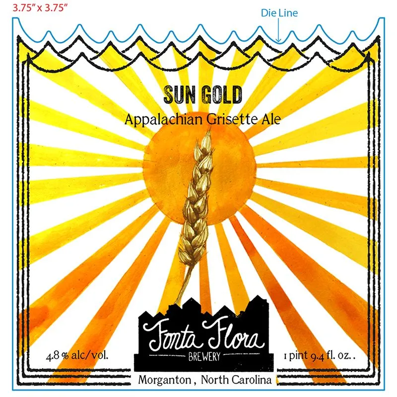 Sun Gold label art — SUN GOLD