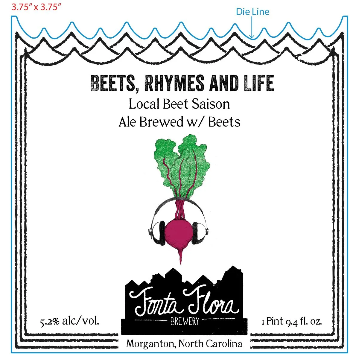 Beets, Rhymes and Life label art — BEETS, RHYMES AND LIFE
