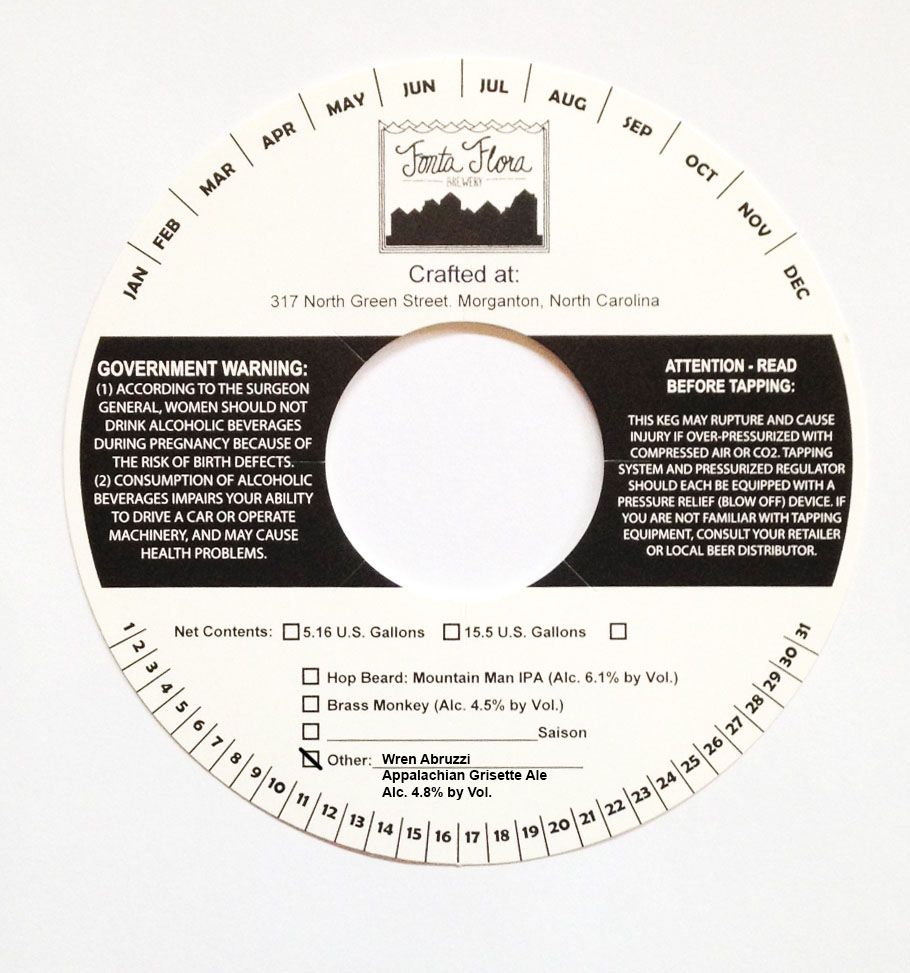 Wren Abruzzi — full label as filed with TTB