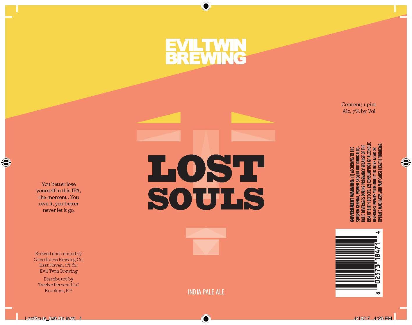 Lost Souls — full label as filed with TTB