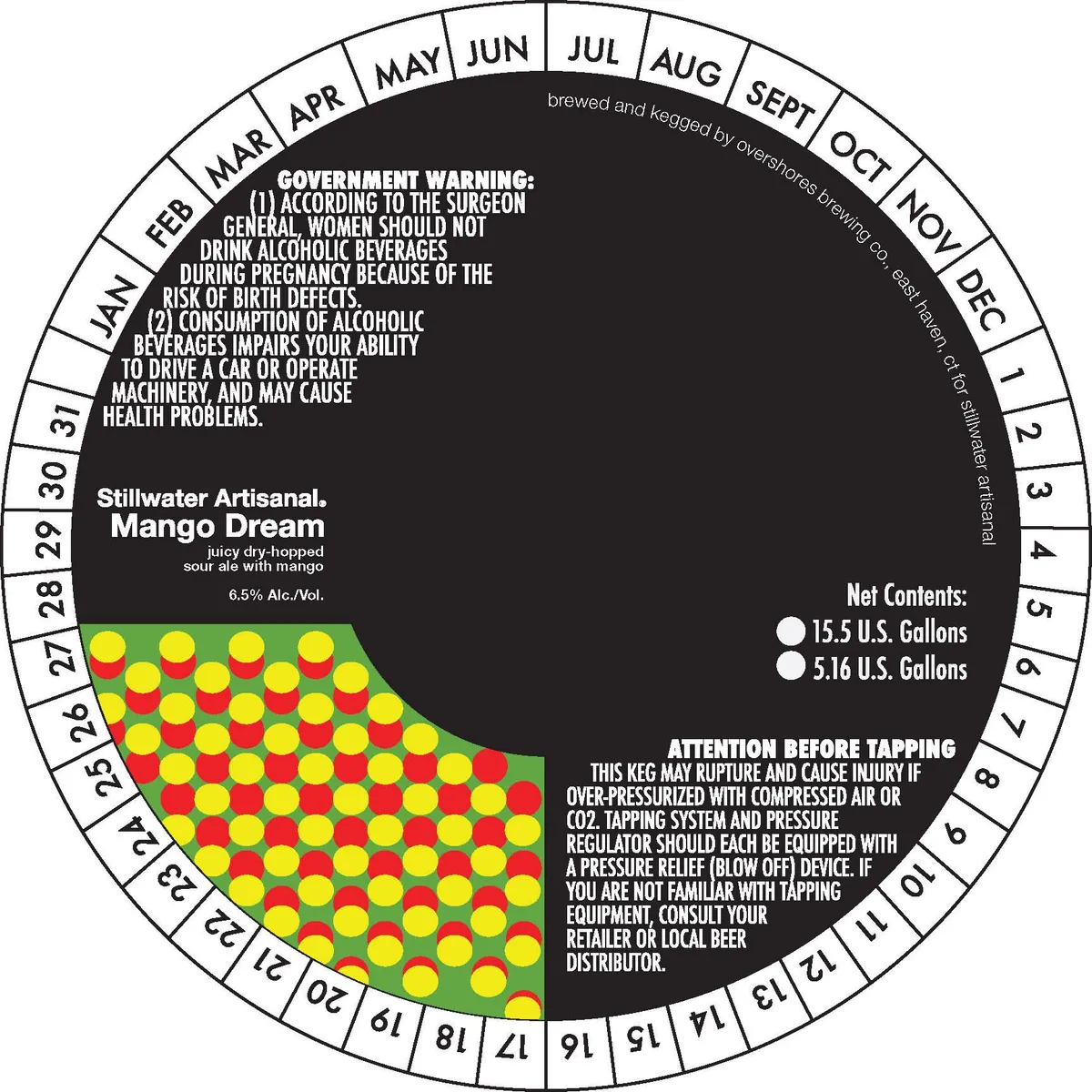 Mango Dream label art — STILLWATER ARTISANAL