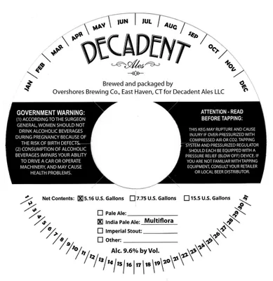 Decadent Multiflora label