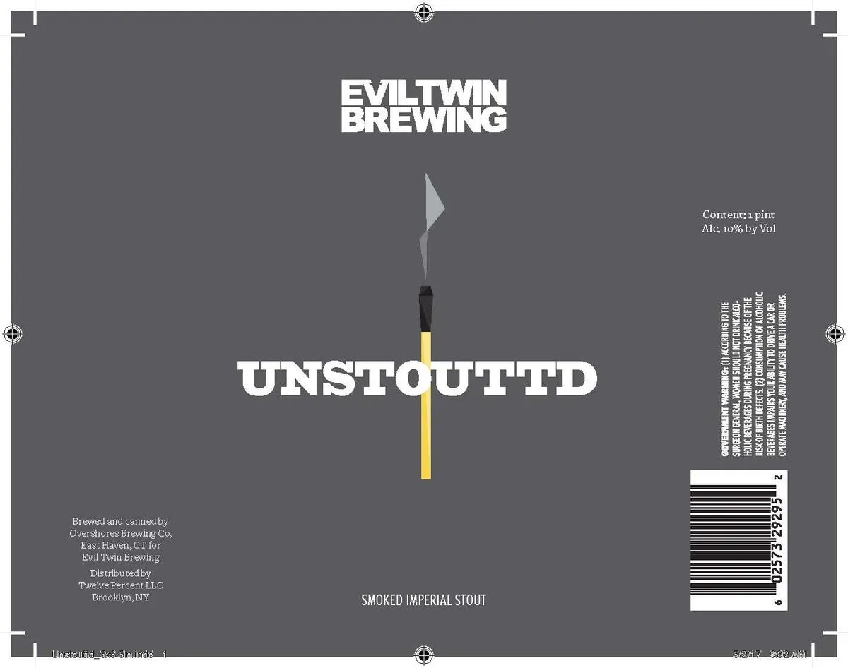 Unstouttd label