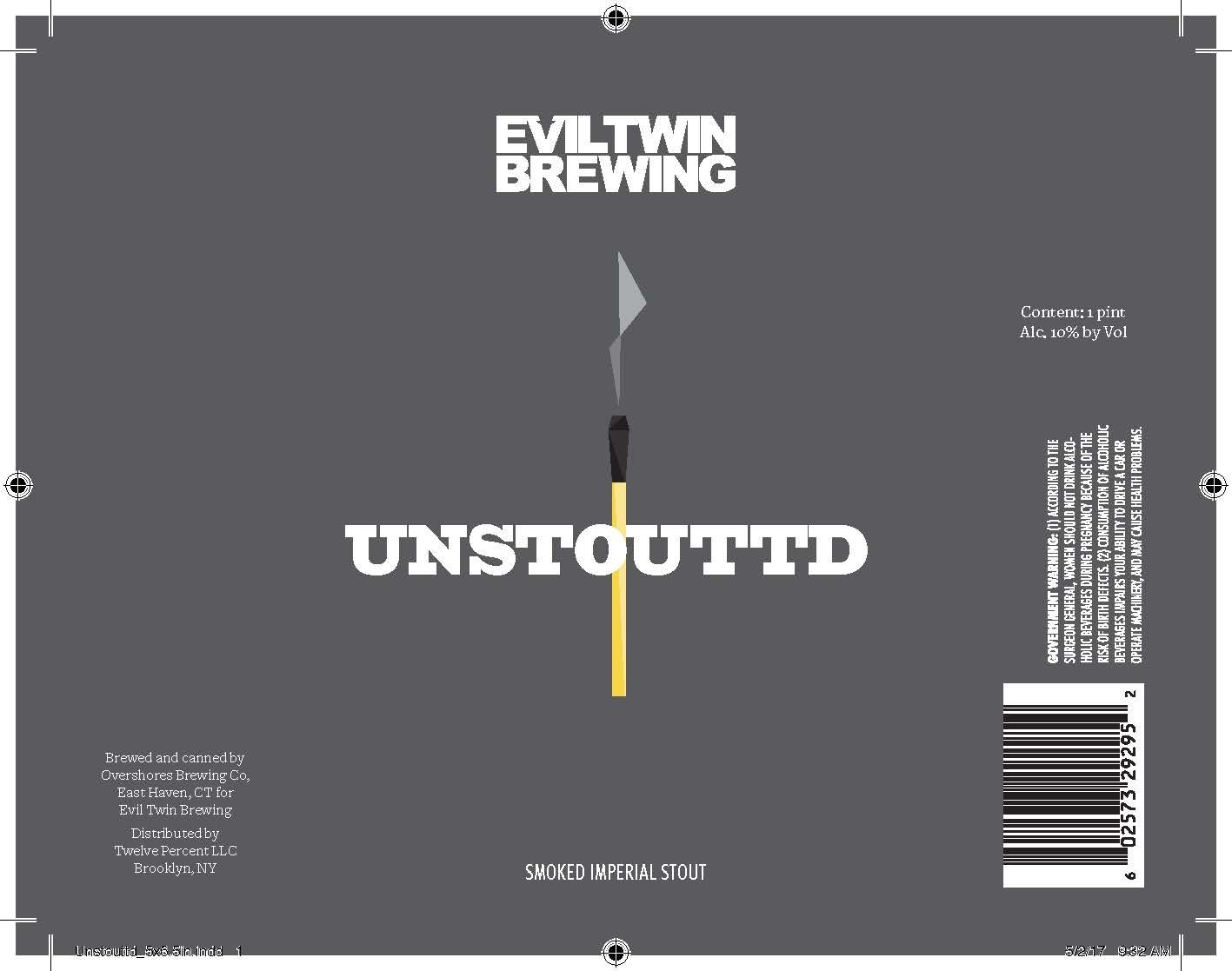 Unstouttd — full label as filed with TTB