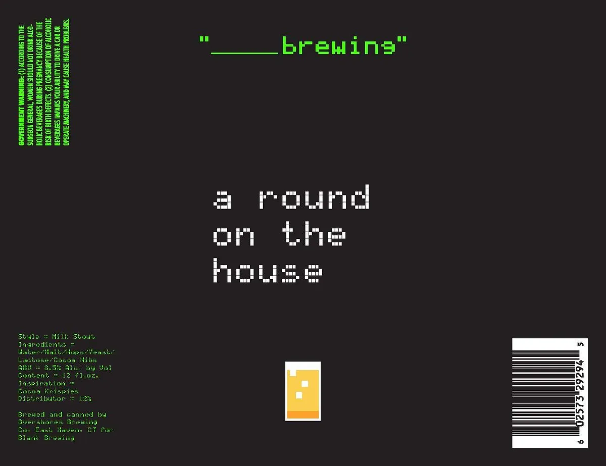 A Round On The House label