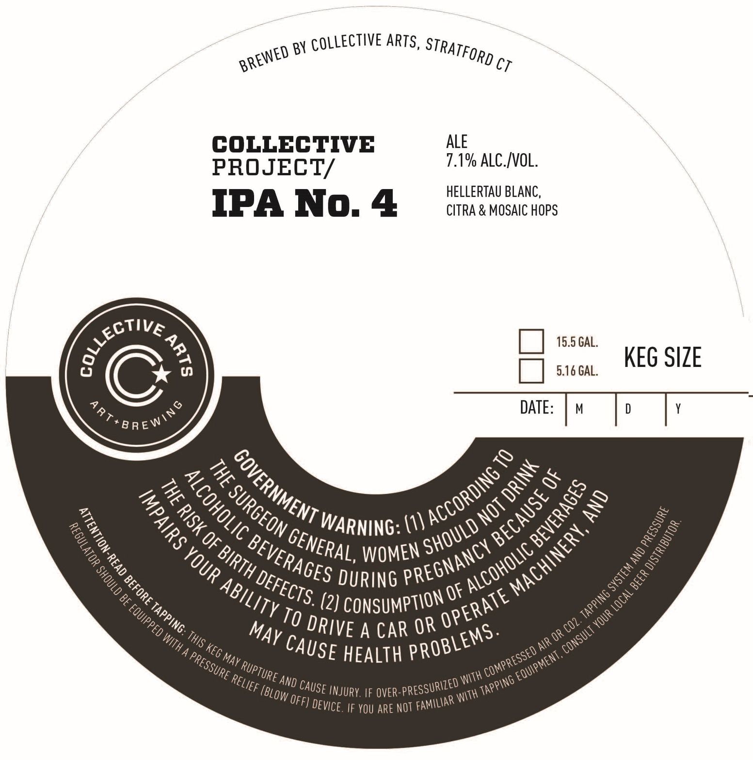 Collective Project IPA No. 4 — full label as filed with TTB