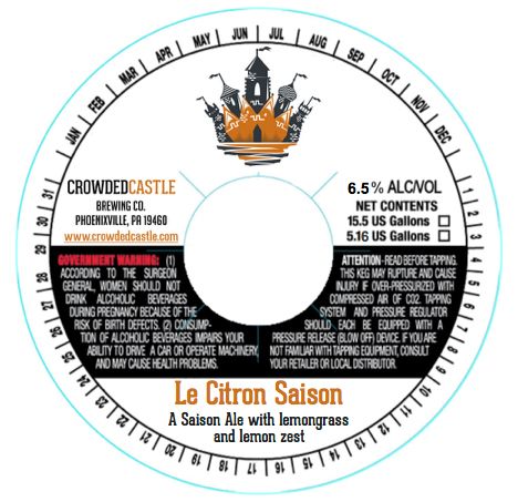 Le Citron Saison — full label as filed with TTB