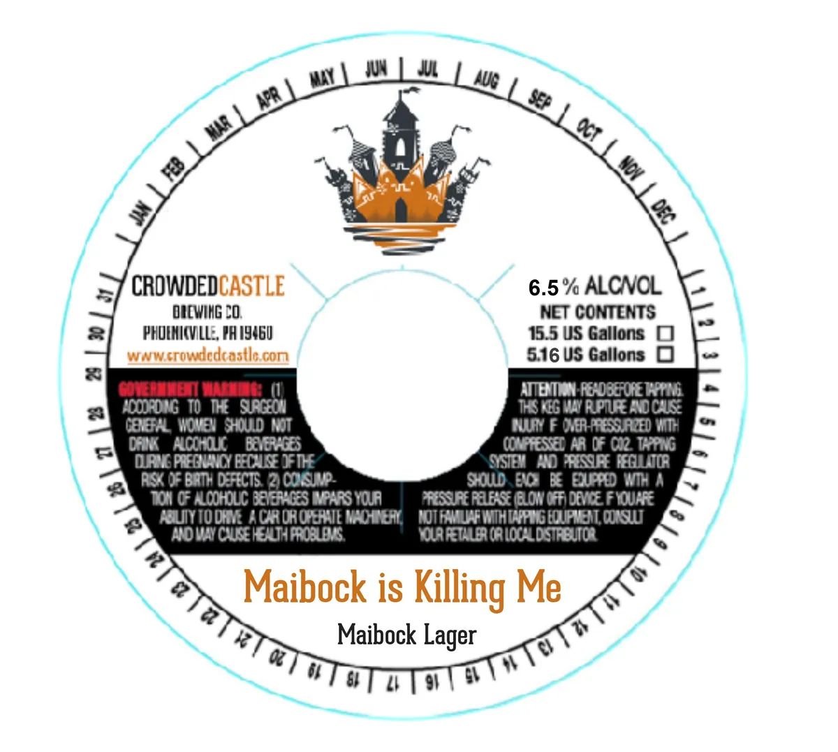 Maibock Is Killing Me label art — MAIBOCK IS KILLING ME