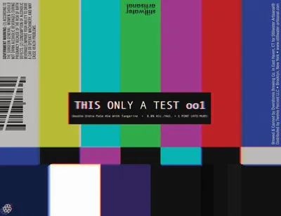This Only A Test 001 label