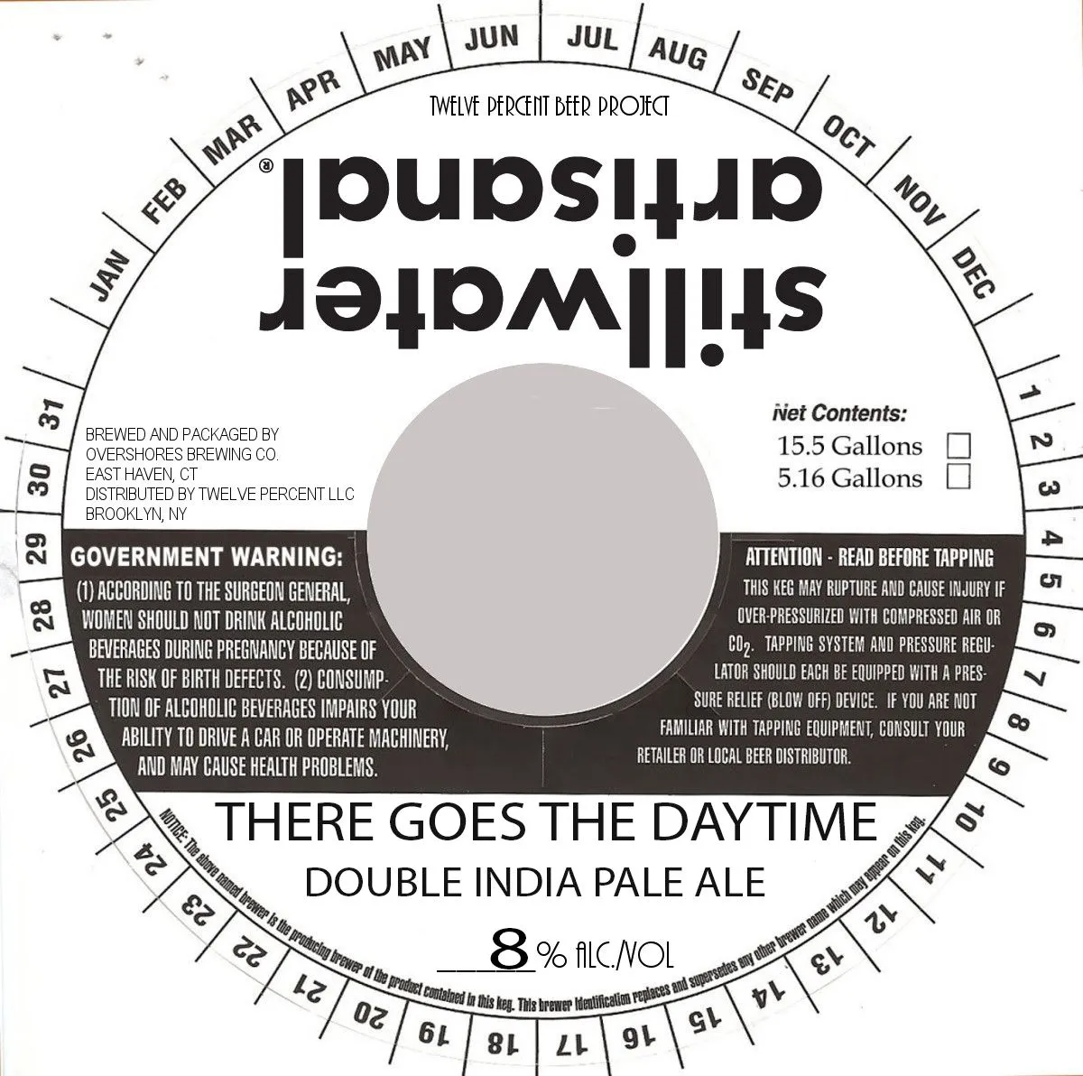 There Goes The Daytime label art — STILLWATER ARTISANAL