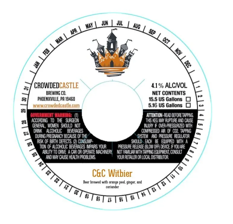 C&C Witbier label