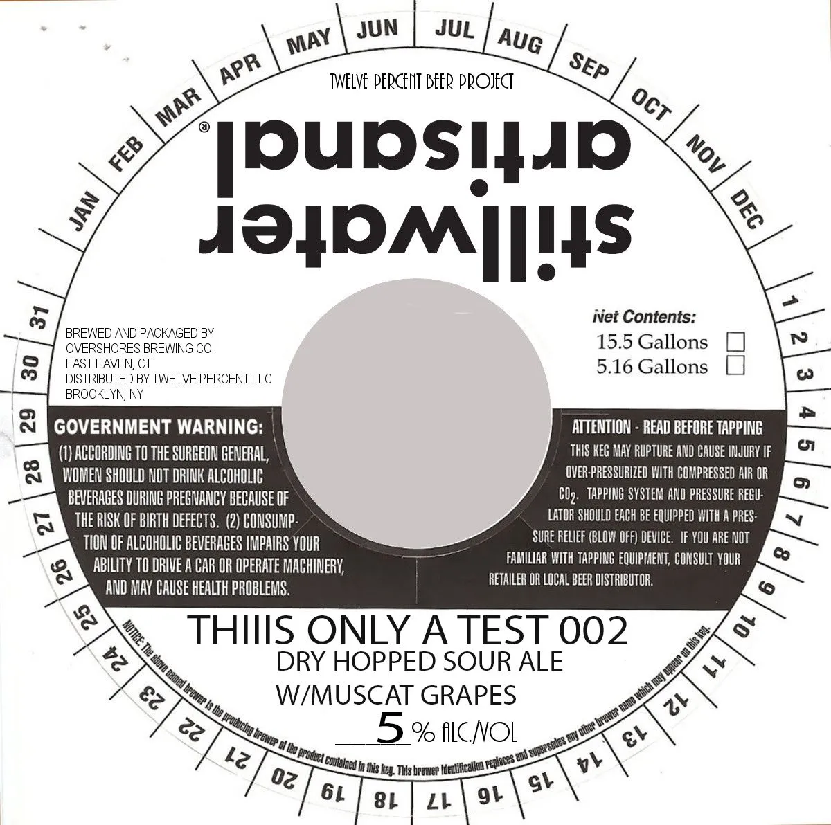 Thiiis Is Only A Test 002 label art — STILLWATER ARTISANAL