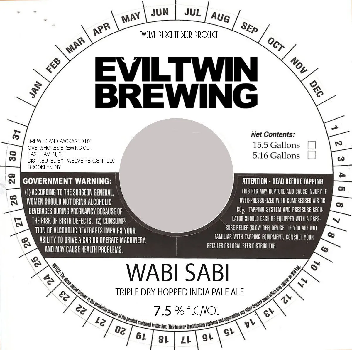 Wabi Sabi label art — EVIL TWIN BREWING
