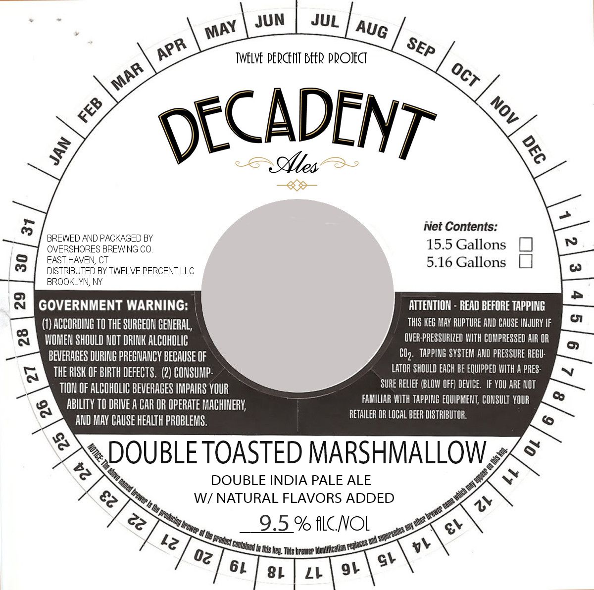 Double Toasted Marshmallow — full label as filed with TTB