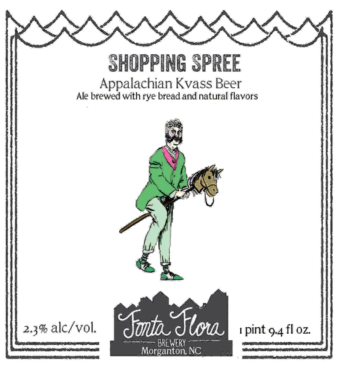 Shopping Spree label art — FONTA FLORA BREWERY
