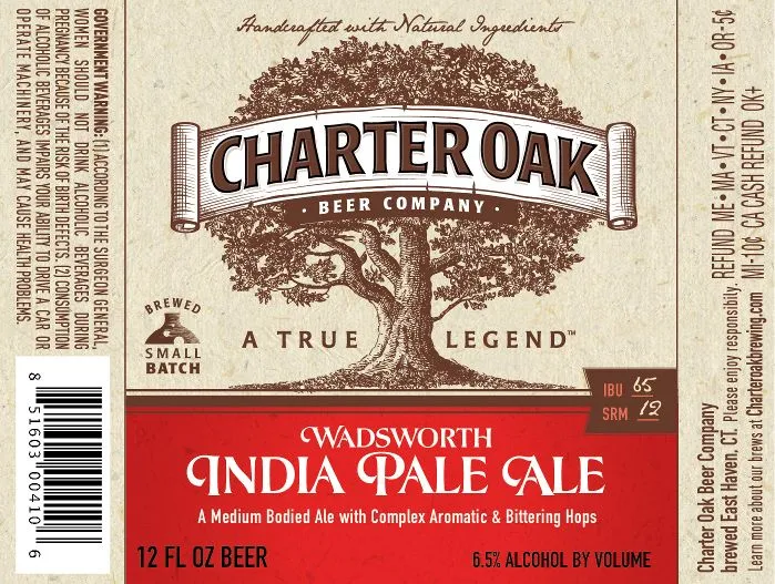 Wadsworth India Pale Ale label