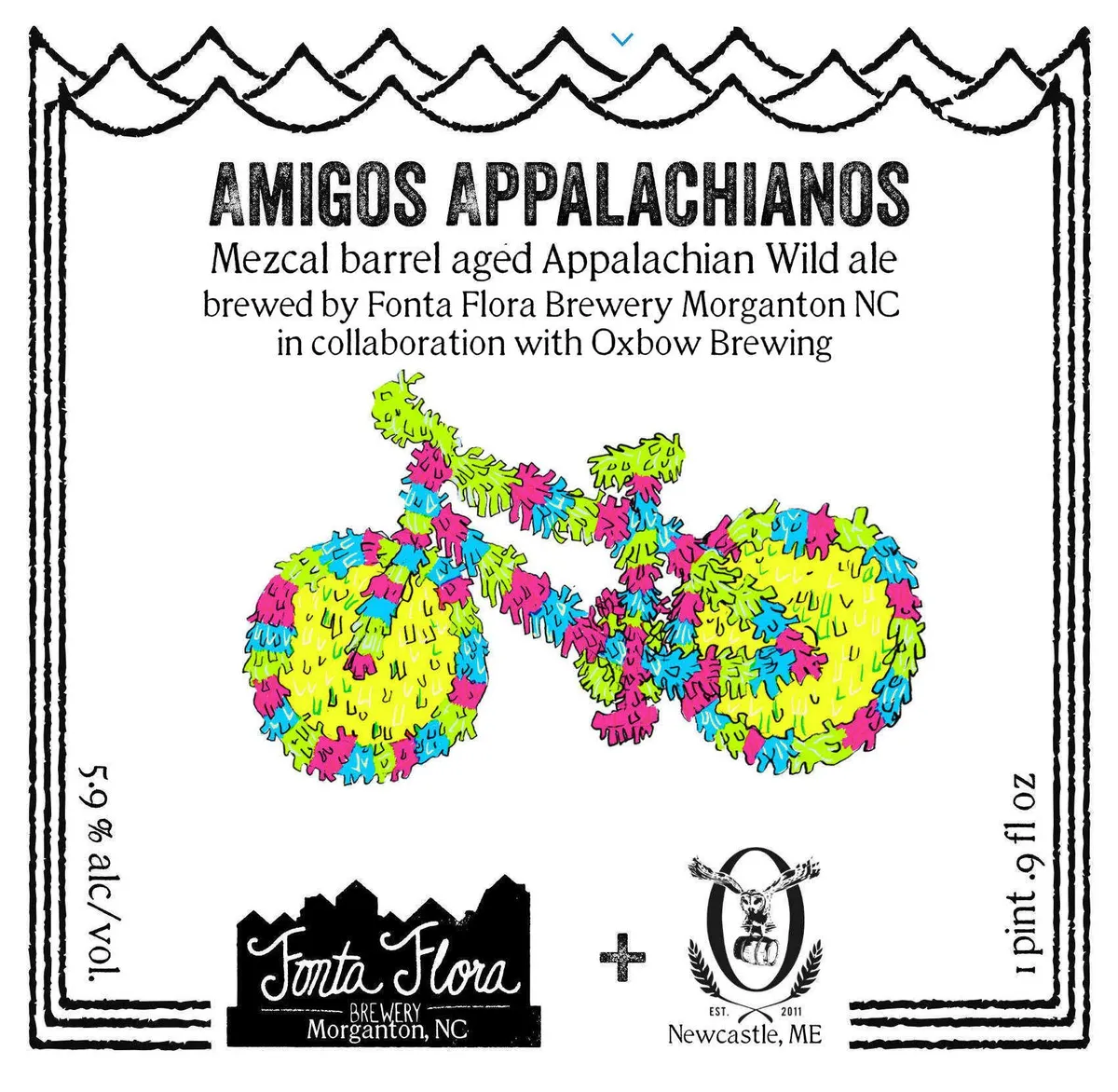 Amigos Appalachianos label art — FONTA FLORA BREWERY