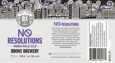 No Resolutions label