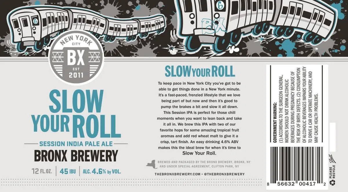 Slow Your Roll Session India Pale Ale label
