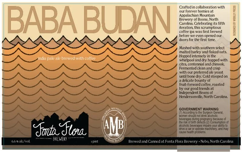 Baba Budan label art — FONTA FLORA BREWERY