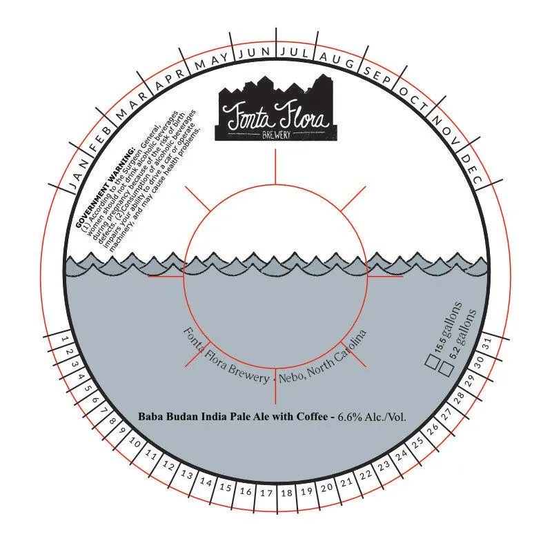 Baba Budan label art — FONTA FLORA BREWERY