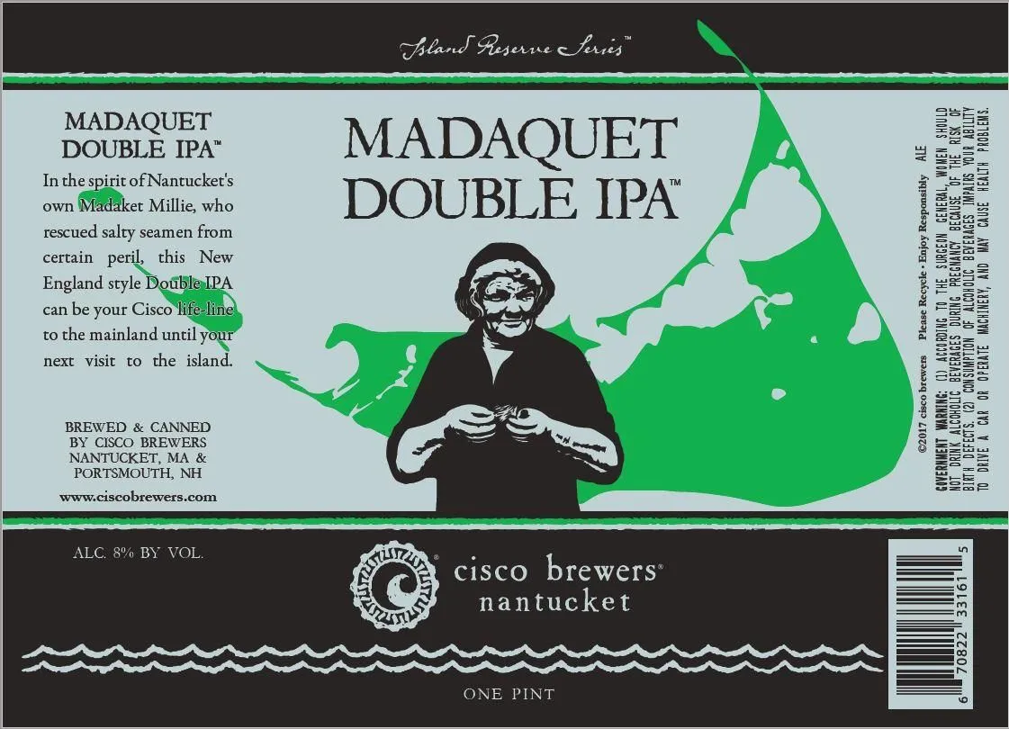 Madaquet Double IPA label