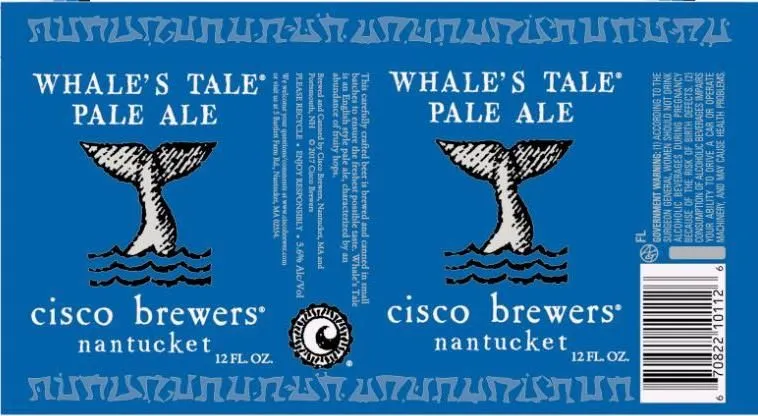 Whale's Tale Pale Ale label