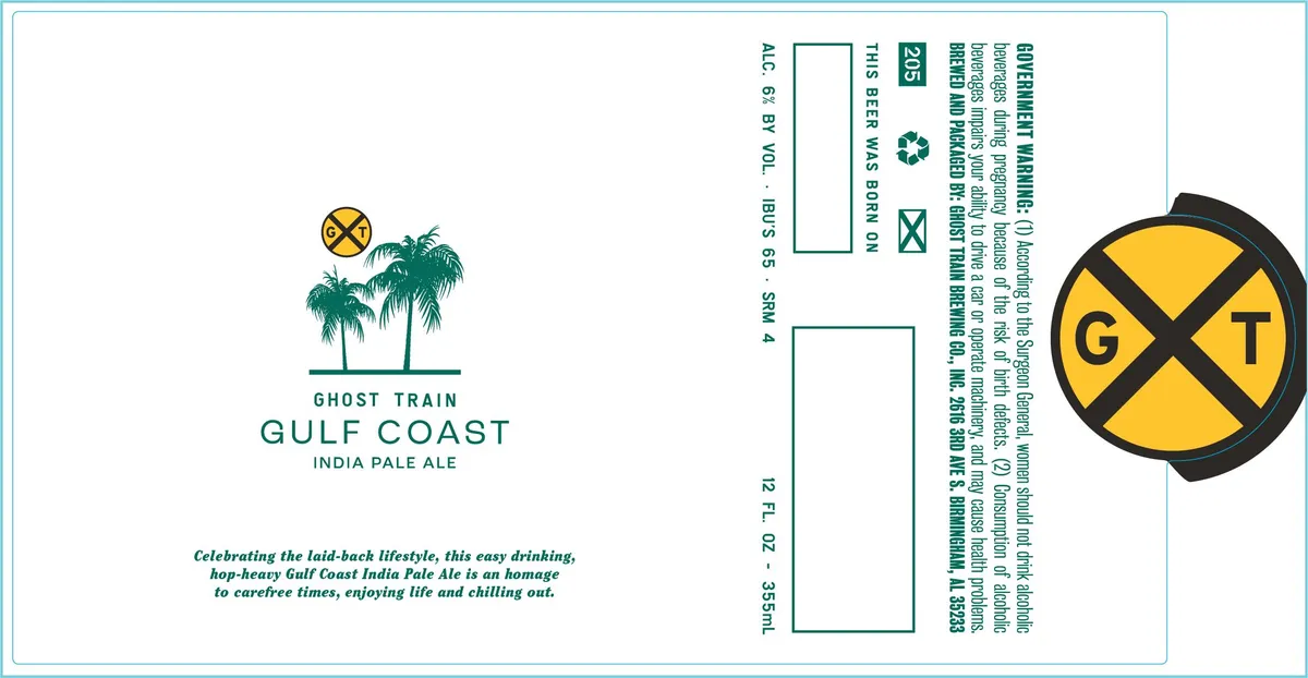 Gulf Coast India Pale Ale label