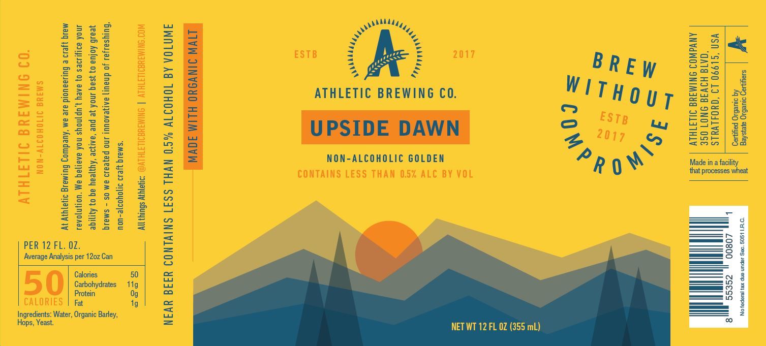 Upside Dawn — full label as filed with TTB