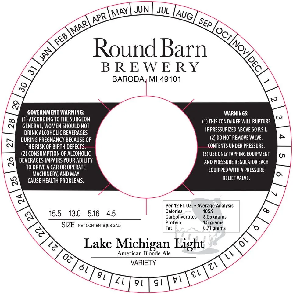 Lake Michigan Light label