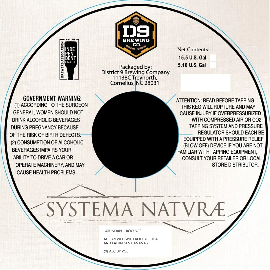 Systema Naturæ Latundan & Rooibos label