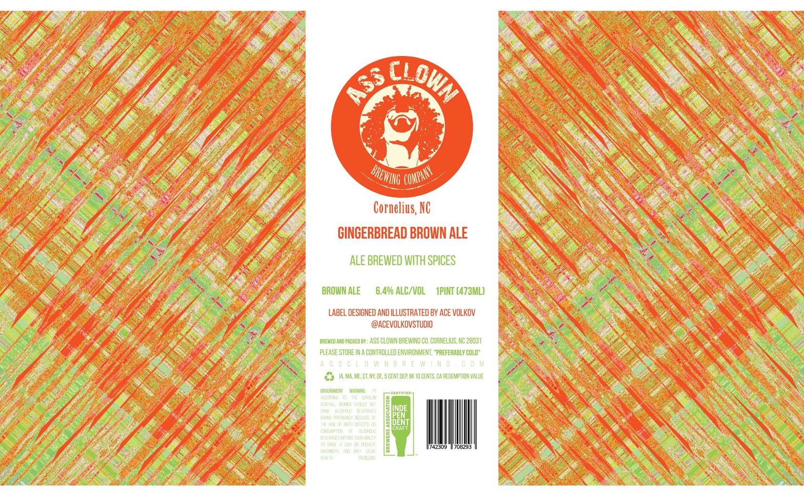 Gingerbread Brown Ale — full label as filed with TTB
