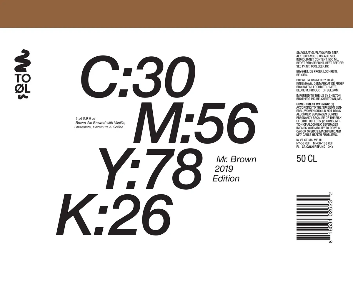 Mr. Brown 2019 Edition label art — TO OL