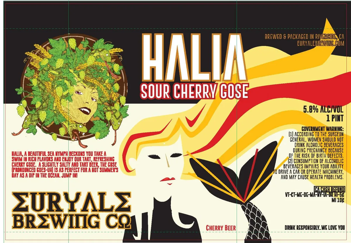 Halia Sour Cherry Gose label