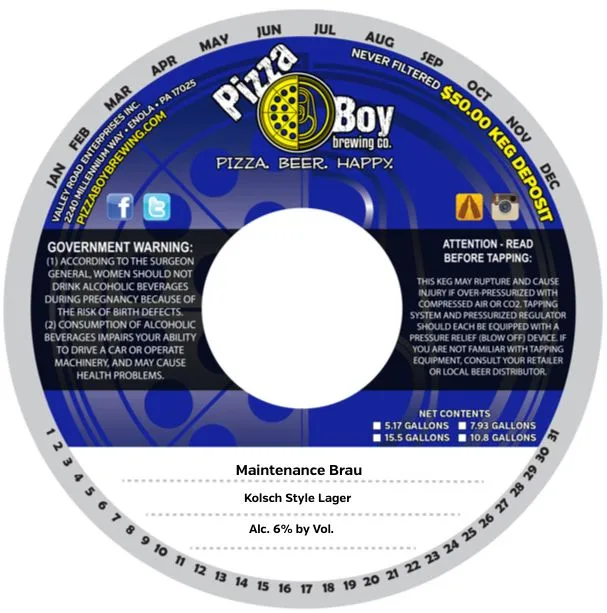 Maintenance Brau label