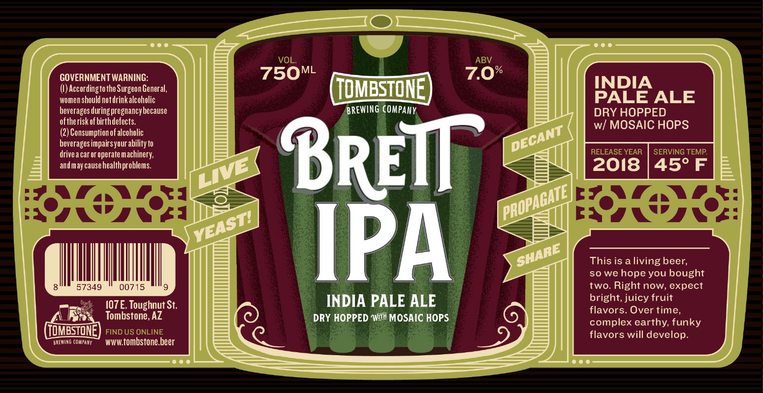 Brett IPA — full label as filed with TTB