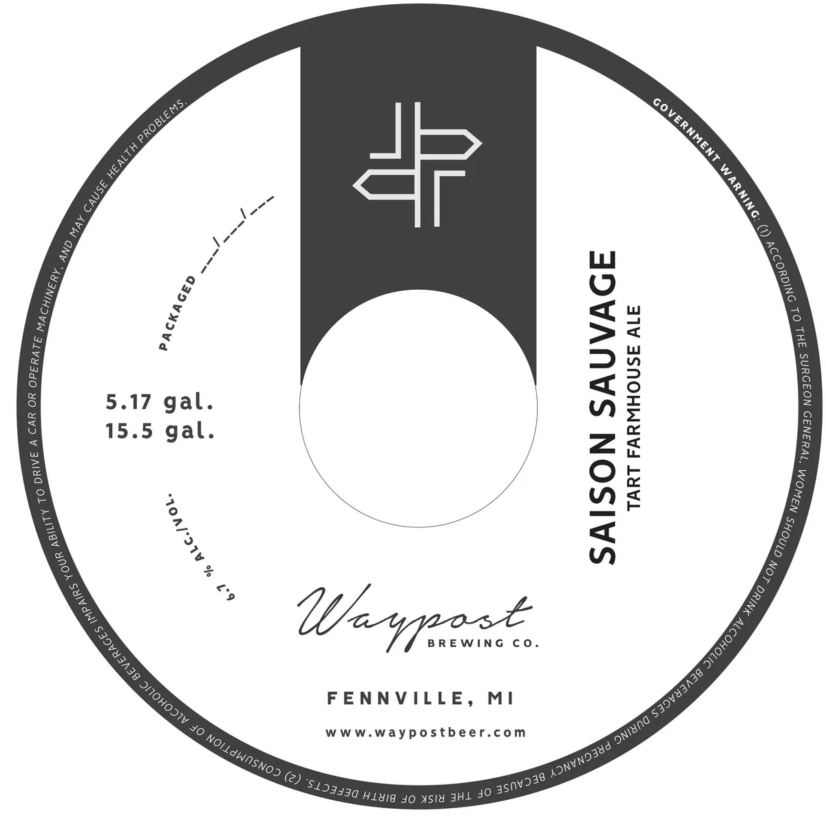 Saison Sauvage label