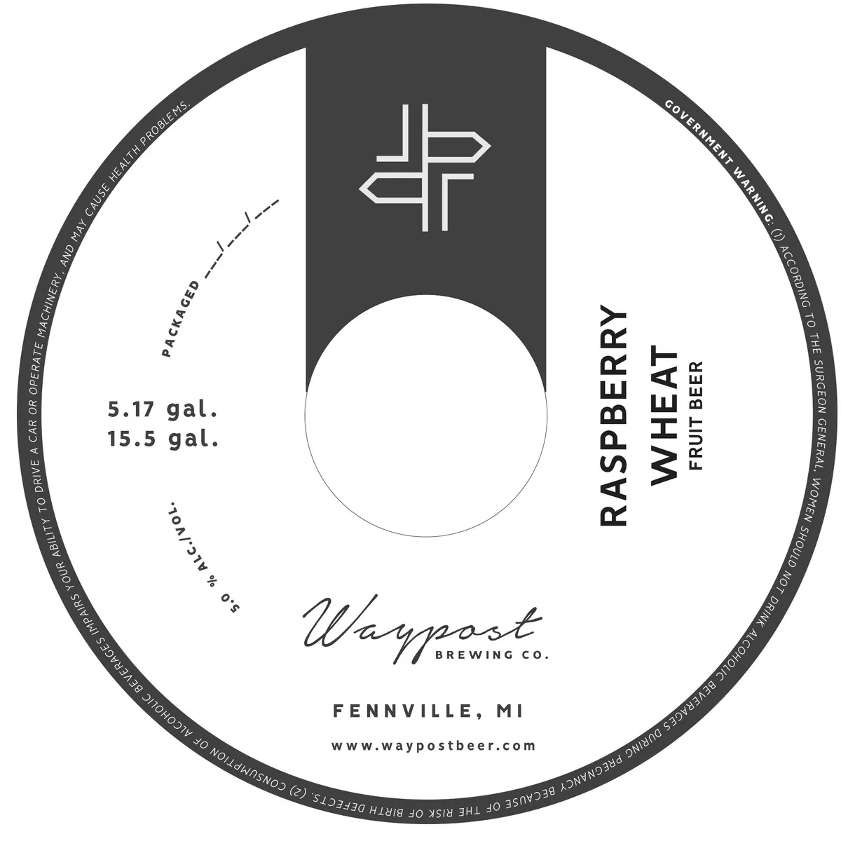 Raspberry Wheat label