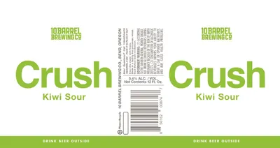 Crush Kiwi Sour label