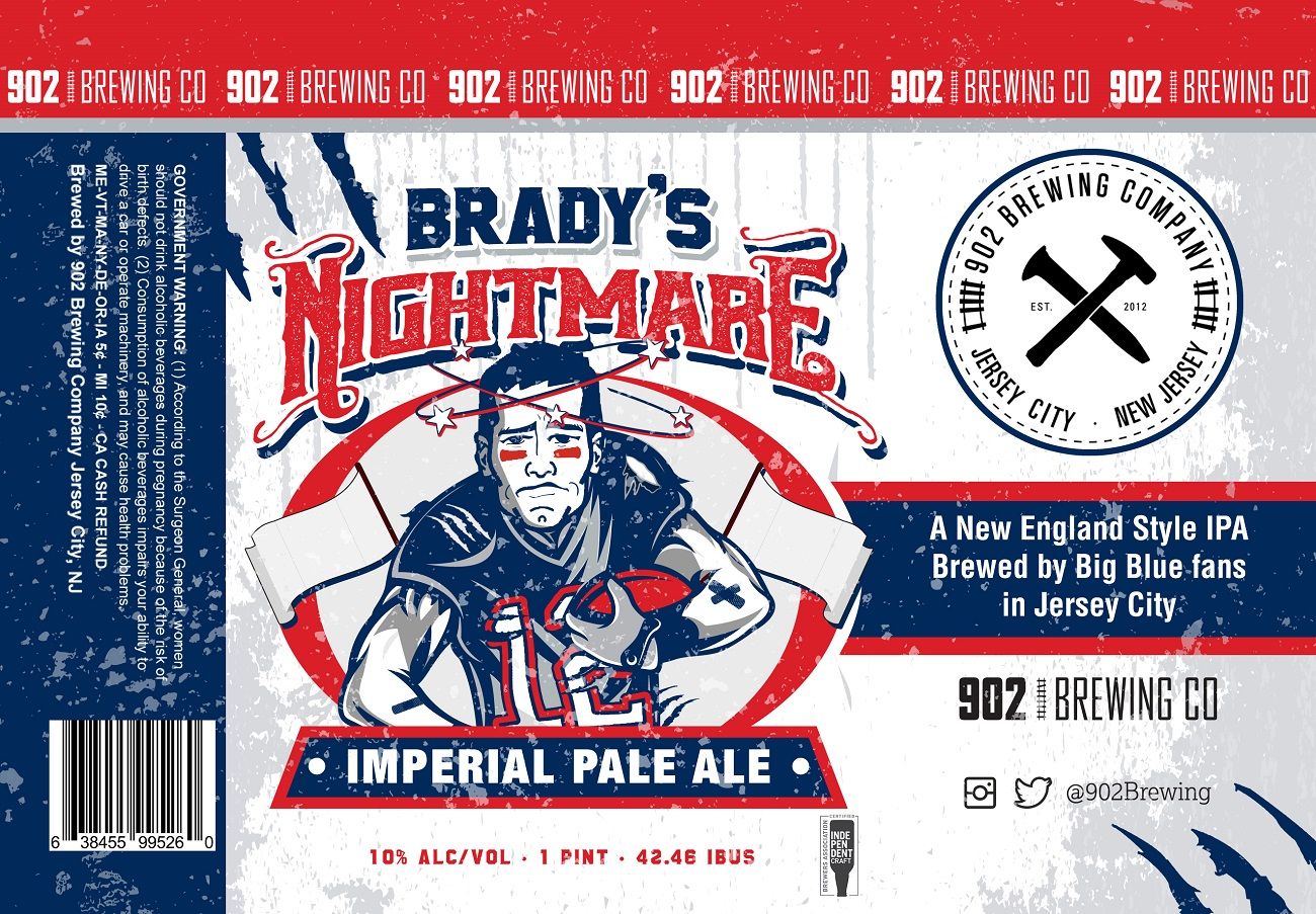 Brady's Nightmare — full label as filed with TTB