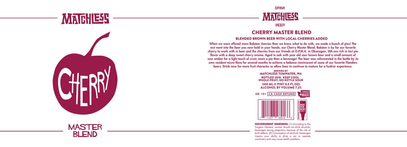 Cherry Master Blend — full label as filed with TTB