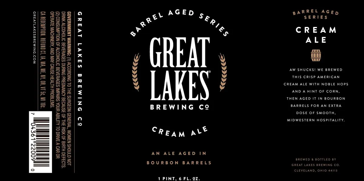 Barrel Aged Series Cream Ale label