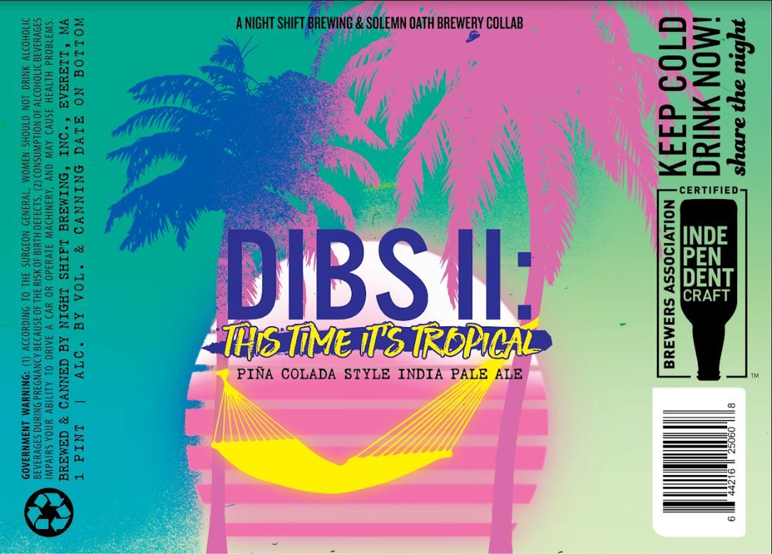 DIBS II: This Time It's Tropical — full label as filed with TTB