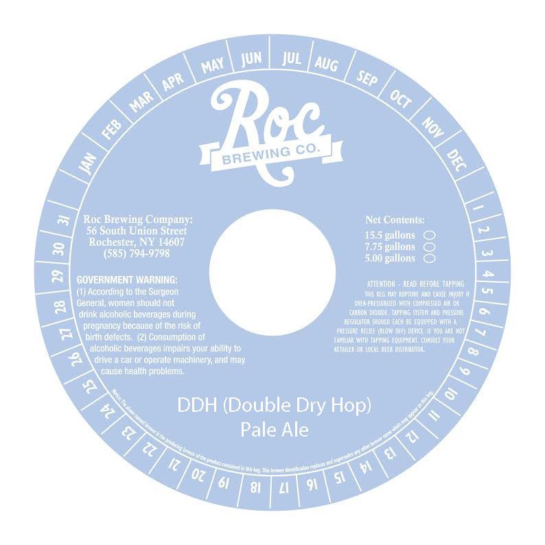 DDH (Double Dry Hop) Pale Ale — full label as filed with TTB