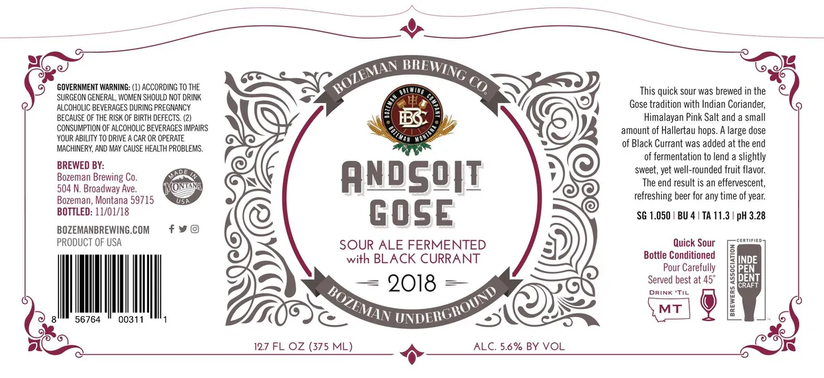 Andsoit Gose label art — ANDSOIT GOSE