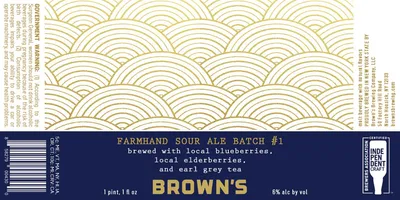 Farmhand Sour Ale Batch #1 label