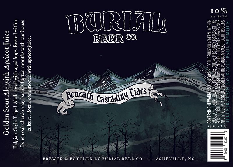 Beneath Cascading Tides — full label as filed with TTB