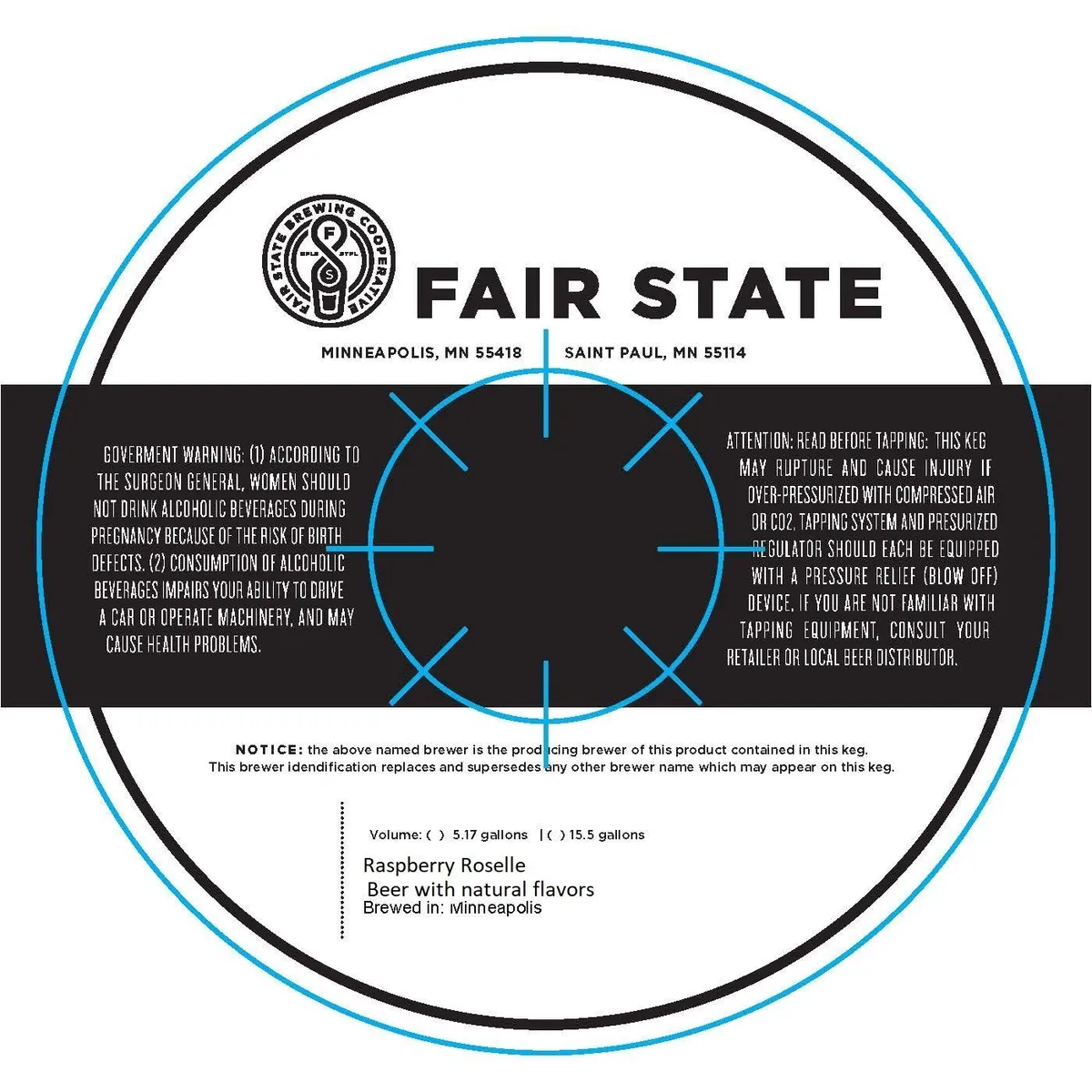 Raspberry Roselle label art — FAIR STATE